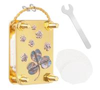 loghohu Mini Flower Press, Flower Press for Adults with 20 Reusable Specimen Papers and Wrench DIY Metal Flowers Pressing Kit for Arts and Crafts Lovers