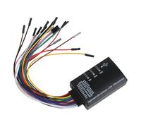 Logic Analyzer 16 Channel 100M Sampling Rate USB Device with Protocol Analysis for SPI UART CAN JTAG 1 Wire Compatible with Windows macOS OS X