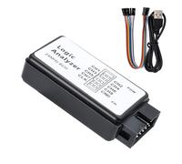 Logic Analyzer 8CH Binghe Logic Analyzer USB 24MHz 8CH, USB Logic Analyzer, UART, SPI, IIC Logic Analyzer with USB Cable Compatible with Arduino ARM FPGA