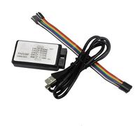 Logic Analyzer Device 24MHz 8-Channel with USB Cable for UART IIC SPI Debug, Black