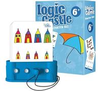Logic Castle Educational Card, Cooperative Matching Game, Develops Logical Thinking Fine Motor Skills Problem Solving, Screen-Free Brain Teaser Toy, for Ages 3-6 (Hard Mode)
