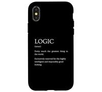 Logic Definition - Funny Sarcastic Logic Explanation Case for iPhone X/XS