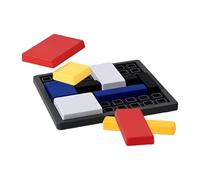 Logic Jigsaw Game - 4 Level Intelligence Reasoning Puzzle Set, Pattern Recognition Brain Training Kit, Problem Solving Wooden Style Challenge | STEM Alternative Educational Toy Cognitive Dev Activity
