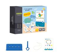 Logic Key Toy Set - Preschool Educational Logic Key Toys, 40 Pcs Flashcards Toys, Early & Learning Education Toy,