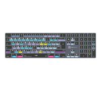 LOGICKEYBOARD Wireless Backlit 'Titan' designed for editing in Blackmagic's DaVinci Resolve • p/n LKB-RESB-TM-UK