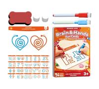 Logic Learning Cards - 20 Pieces Educational Toy, Logic Learning Kit, Intelligence Training Deck | Double Sided Mind Activation Cards For Hand Coordination Left Right Mind Development