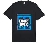 Logic Over Emotion Rational Thinker Programmer Comfort Colors Adult Heavyweight T-Shirt