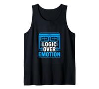 Logic Over Emotion Rational Thinker Programmer Tank Top