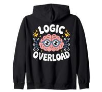 Logic Overload Funny Brain Circuit Zip Hoodie