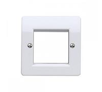 Logic Plus 1 Gang 2 Module Euro Frontplate