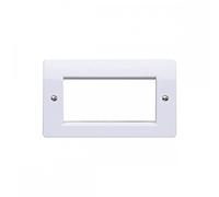 Logic Plus 2 Gang 4 Module Euro Frontplate