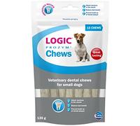 Logic Prozym Dental Chews for Dogs and Puppies Over 6 Months | Small Dog & Puppy | Tooth Care | Low Calorie | 15 Chews