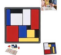 Logic Puzzle Brain Teaser Game,88 Challenges 4 Difficulty Levels Logic Puzzles,Educational Thinking Game Toy,Challenges Friendly Learning Kit for Kids & Adults Brain Training (1 Pcs)