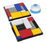 Logic Puzzle Brain Teaser Game - Enhances Cognitive Abilities Through Creative Problem Solving | Portable Educational Thinking Toy Logic Puzzle Blocks | For Teens Adults Home School Office Travel Camp