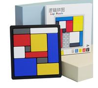 Logic Puzzle Brain Teaser Game for Kids & Adults, 88 Challenges 4 Difficulty Levels Logic Puzzles, Brain Game for All Ages, for Learning & Fun, Colorful Jigsaw IQ Toys