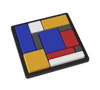 Logic Puzzle Brain Teaser Game for Kids and Adults, 88 Challenges with 4 Difficulty Levels, Portable Logic Puzzles for Travel, Brain Training and Educational Fun (1pc)
