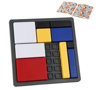 Logic Puzzle - Brain Teaser Intelligence Toy, 4 Difficulty Levels Logical Thinking, Training Puzzles for Kids Adults, Educational and Fun, Game to Boost Memory Focus and Problem-Solving Skills