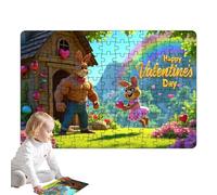 Logic Puzzle Game, Brain Intelligence Toy, Cognitive Skills Development, Medium Size with Challenging Pieces Wood and Material Puzzle Logic Puzzles Thinking Toy