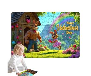 Logic Puzzle Game, Brain Intelligence Toy, Cognitive Skills Development, Medium Size with Challenging Pieces Wood and Material Puzzle Logic Puzzles Thinking Toy