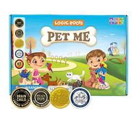 Logic Roots Pet Me Multiplication and Division Game - Fun Math Board Game for 5 - 9 Year Olds, Easy Start STEM Toy, Perfect Educational Gift for Kids (Girls & Boys), Homeschoolers, Grade 1 and Up