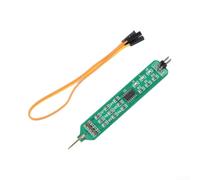 Logic Tester Pen for Digital Circuits, 5 V and 3.3 V Level Tester with Flexible Probe, Three-Colour LED Display for High and Low Level, Compact Electronics Debugger in Blue