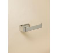 'Logic Toilet Roll Holder' With Cover Gloss Steel Screws Cosmic Grey One Size