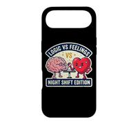 Logic Vs Night Feelings Shift Funny Nurse Brain Heart Meme Case for iPhone Air