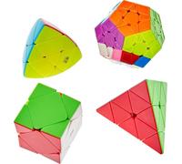 Logica Giochi Art. Set of 4 Megaminx Cubes, Mastermorphix, Pyraminx, Skewb - Set 4 in 1 - Magic Cube - Sets & Packages - Skewb