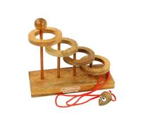 Logica Giochi - Libera Il Topino - Wooden Puzzle with Strings - Difficulty 4/6 Extreme - Leonardo Collection