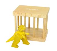 Logica Giochi - T-Rex In Cage - Wooden Puzzle 3D - Difficulty 4/6 Extreme - Dinosaur Theme