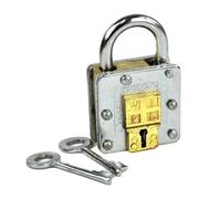 LOGICA GIOCHI The Secret of Delhi - Tricky Padlock - Lock Puzzle - Metal Puzzle - Difficulty 3/6 Hard - Brain Game Trick Lock - Travellers Series