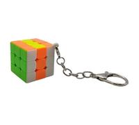 Logica - Keyring Magic Cube 3x3 Stickerless - Speedcubing Cube - Mini Cube 3 x 3 - Speedcuber Gift