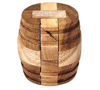 Logica Puzzles Art. Barrel - 3D Brain Teaser in Fine Wood - Difficulty 4/6 Extreme - Leonardo da Vinci Collection