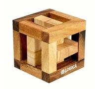 Logica Puzzles Art. Catch - 3D Brain Teaser in Fine Wood - Difficulty 5/6 Incredible - Leonardo da Vinci Collection