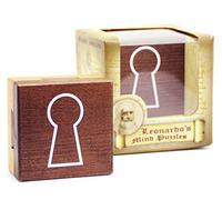 Logica Puzzles Art. Dovetail Puzzle Box - Wooden Brain Teaser - Secret Box - Difficulty 3/6 Hard - Leonardo da Vinci Collection