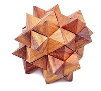 Logica Puzzles Art. Duodecedro XL - 3D Brain Teaser in Fine Wood - Difficulty 4/6 Extreme - Leonardo da Vinci Collection