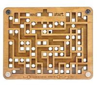 Logica Puzzles art. Knossos Labyrinth - Wooden Maze Puzzle - Difficulty 5/6 Incredible - Euclide Series