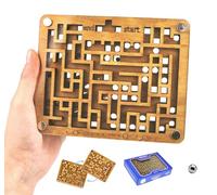 Logica Puzzles art. Knossos Labyrinth - Wooden Maze Puzzle - Difficulty 5/6 Incredible - Euclide Series
