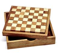 Logica Puzzles Art. Pentamini - Math Brain Teaser in Fine Wood - 59 Puzzles - 1 Board Game for 2 Players - Difficulty 3/6 Hard + 4/6 Extreme - Euclide Collection