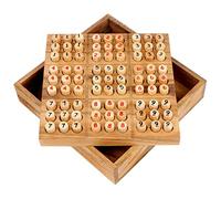 Logica Puzzles Art. Sudoku - Brain Teaser in Fine Wood - Numbers Challenge - Mixed Difficulties