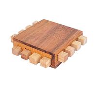 Logica Puzzles Art. The Chip - 3D Wooden Mind Puzzle - Difficulty 3/6 Hard - Leonardo da Vinci Collection