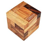 Logica Puzzles Art. The Vitruvian Cube - 3D Wooden Puzzle - Difficulty 5/6 Incredible - Leonardo da Vinci Collection
