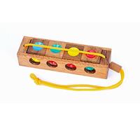 Logica Puzzles Art. Traffic Light - 3 Puzzles in 1 - Brain Teaser in Fine Wood - Difficulty 2/6 Medium - Euclide Collection