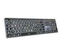 Logickeyboard Large Print White on Black Mac Titan Keyboard