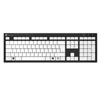 Logickeyboard LKB-BRAILLE-BJPU-UK keyboard Medical USB QWERTY English Black White