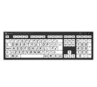 Logickeyboard LKB-BRALPBW-BJPU-UK keyboard Home USB QWERTY English White Black