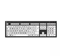 Logickeyboard LKB-BRALPBW-BJPU-UK keyboard Home USB QWERTY English White Black