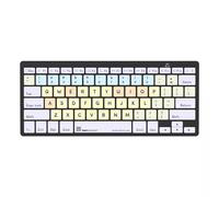 Logickeyboard LKB-DYSLEX-BTON-UK Tenkeyless (80 - 87%) Wireless Bluetooth Scissor key switch QWERTY Black White