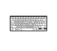 LargePrint Black on White - PC Bluetooth Mini Keyboard