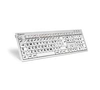Logickeyboard LKB-LPRNTBW-CWMU-UK keyboard Office USB QWERTY UK English Black Silver White